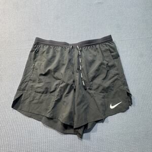 Nike FLEX Stride BriefLine Running Shorts Men's Sz L Black Brand New